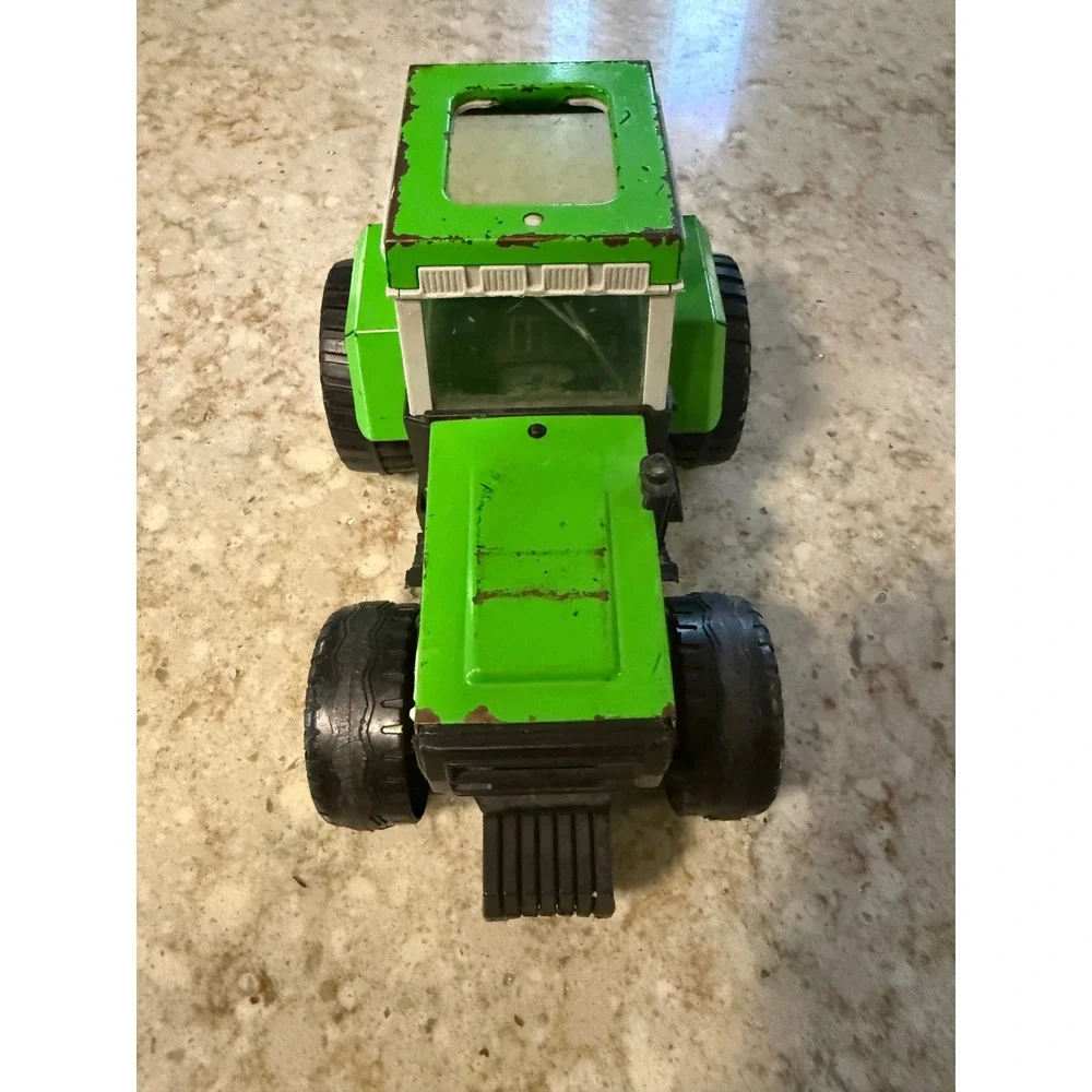Vintage Nylint Pressed Steel Tractor Green Ol Mac Nylint Farm Toy Made in USA